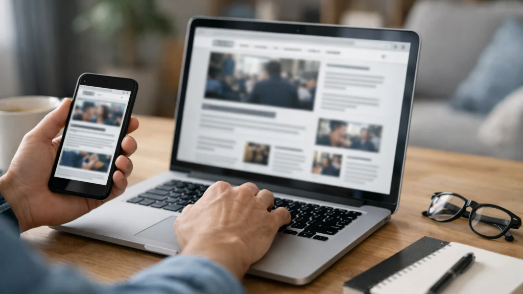 Konzumacija digitalnih vijesti putem pametnog telefona i prijenosnog računala