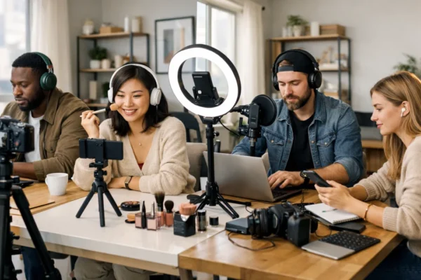 Ekonomija kreatora sadržaja prikazana kroz rad digitalnih kreatora u kućnim studijima
