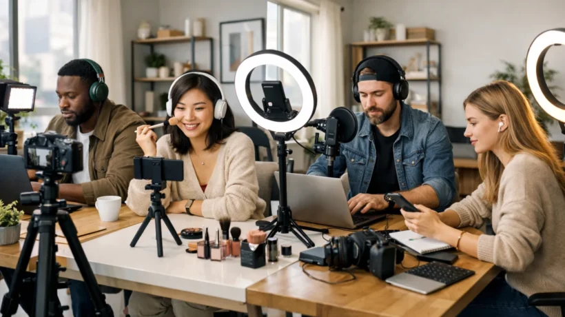 Ekonomija kreatora sadržaja prikazana kroz rad digitalnih kreatora u kućnim studijima