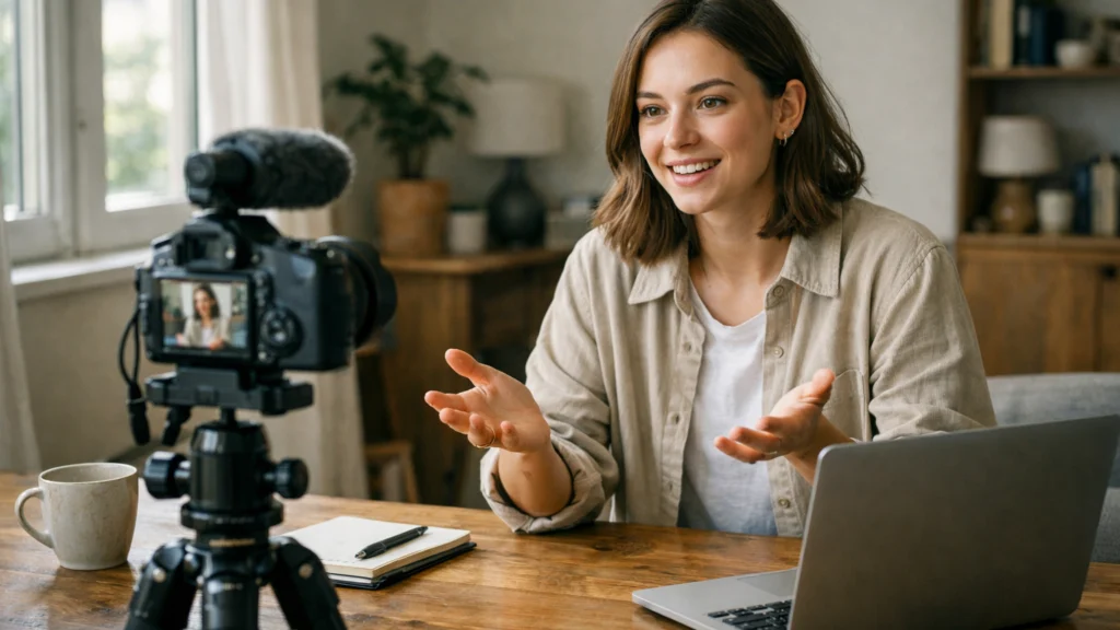 Pojedinac započinje rad u ekonomiji kreatora sadržaja iz kućnog okruženja