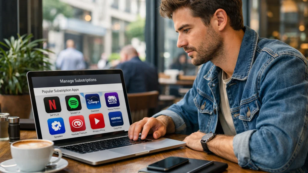 Potrošač koristi pretplatničke digitalne usluge u svakodnevnom okruženju