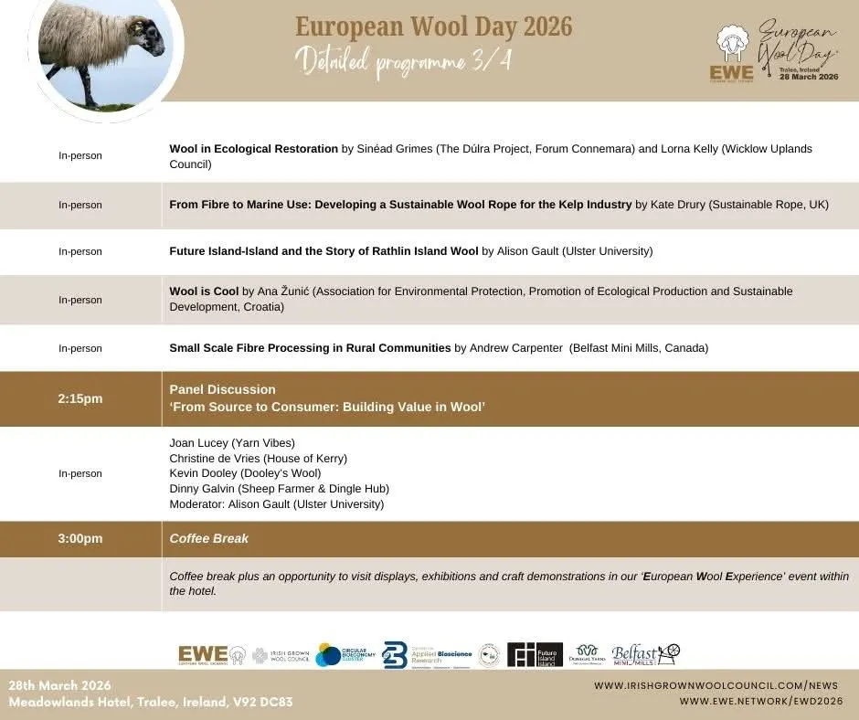 Predsjednica Udruge Volim Vlašići predstavlja projekt „Wool is cool!“ na Europskom danu vune u Irskoj