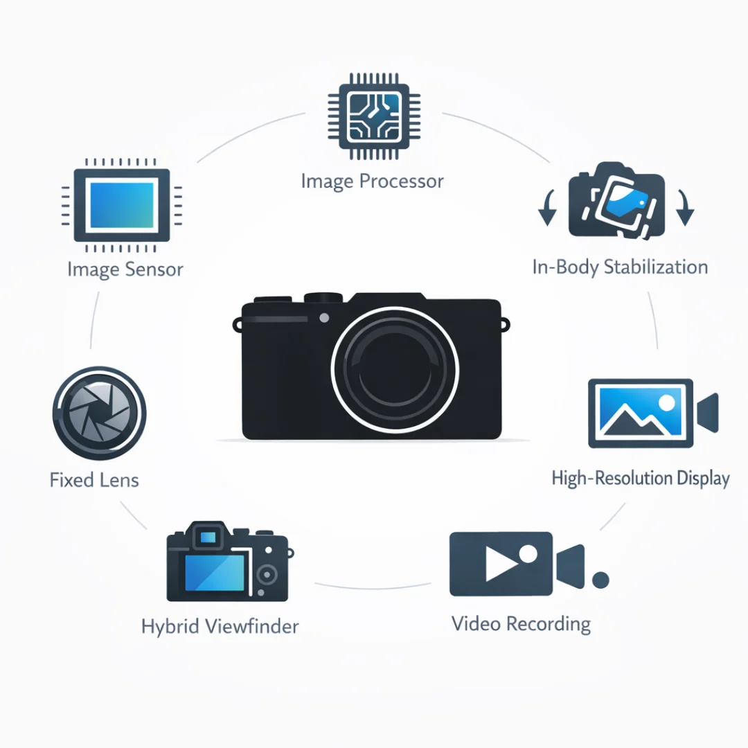 Fujifilm X100VI – infografika specifikacija