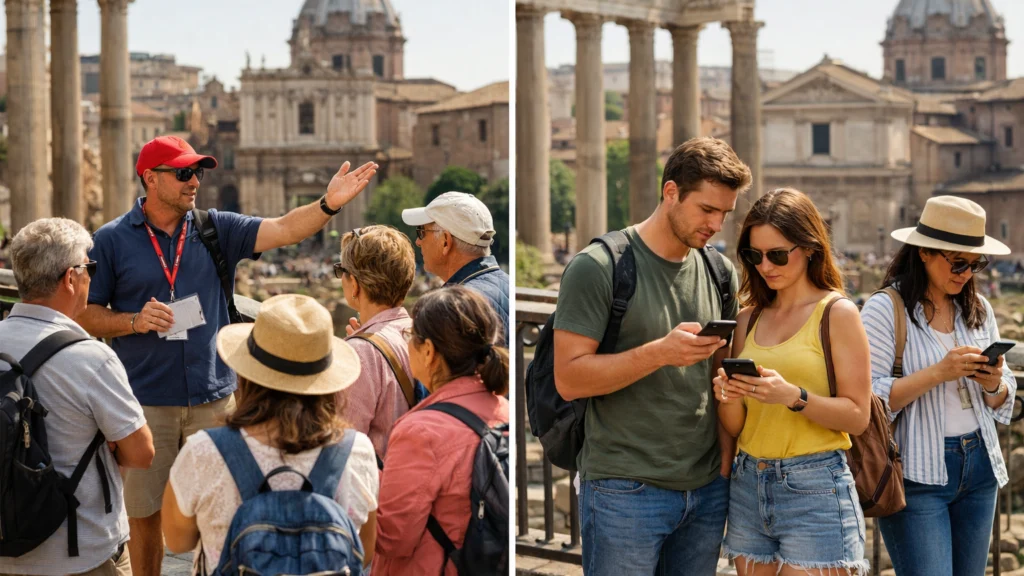 Usporedba tradicionalnog turističkog vođenja i gamificiranog digitalnog iskustva