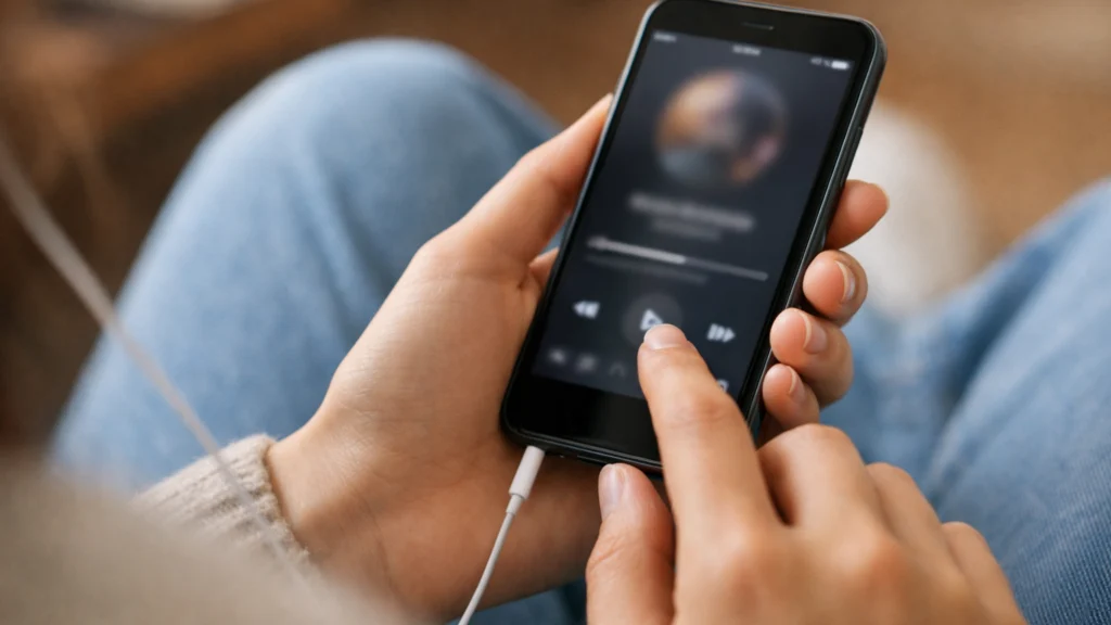 Korištenje streaming aplikacije za otkrivanje nove glazbe