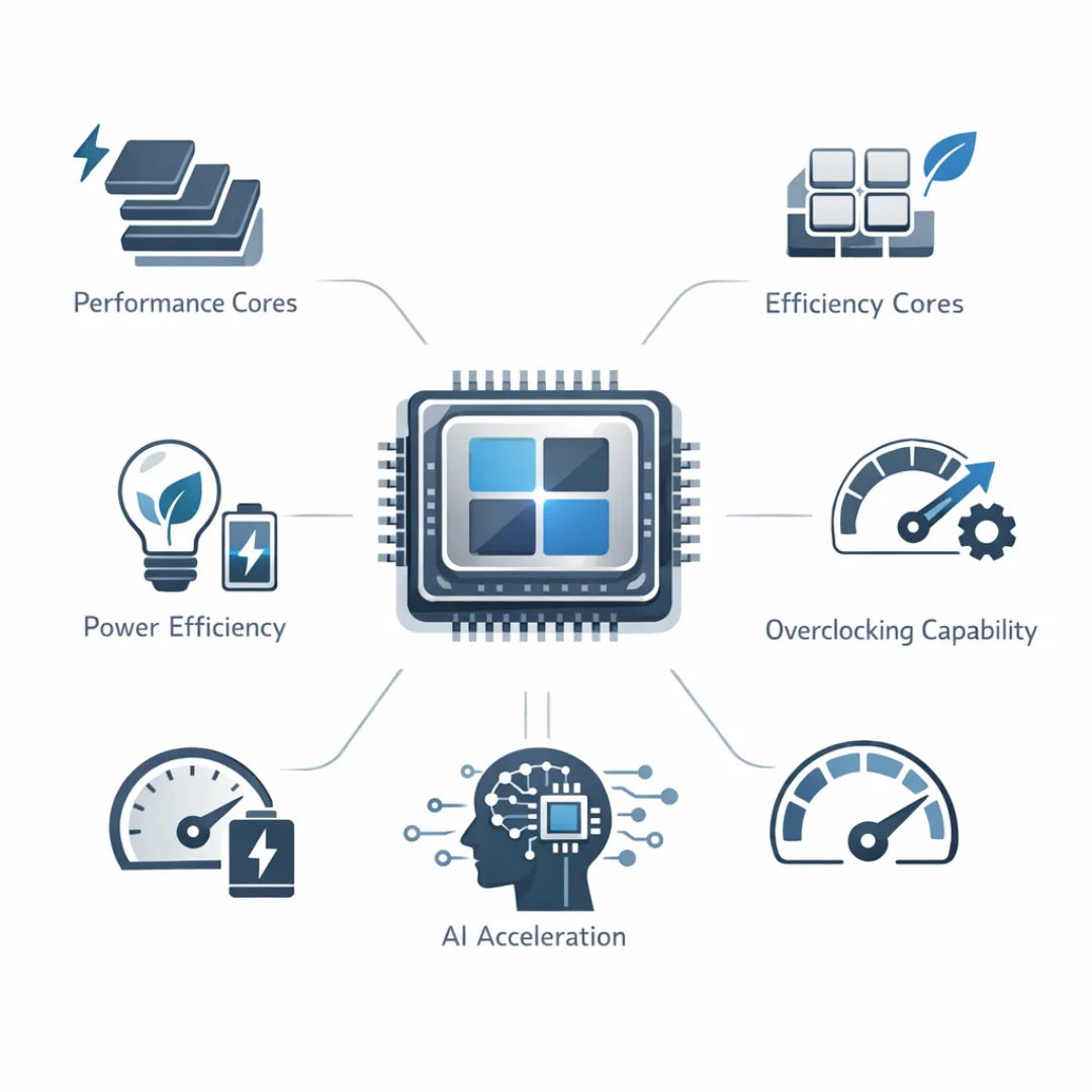 Intel Core Ultra 7 265K – infografika specifikacija