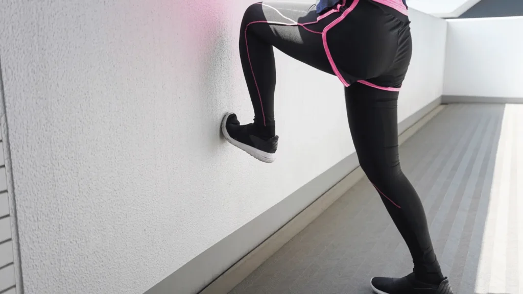 Istezanje nogu uz zid u kućnom okruženju – pravilna izvedba vježbe