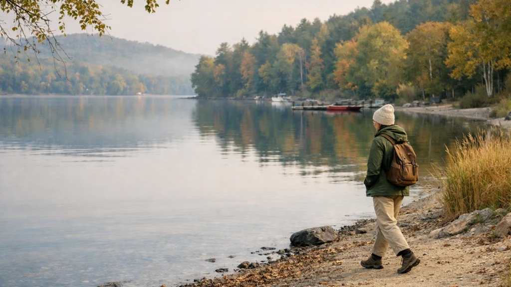 Mirno jezero izvan sezone kao primjer odgovornog i održivog posjeta