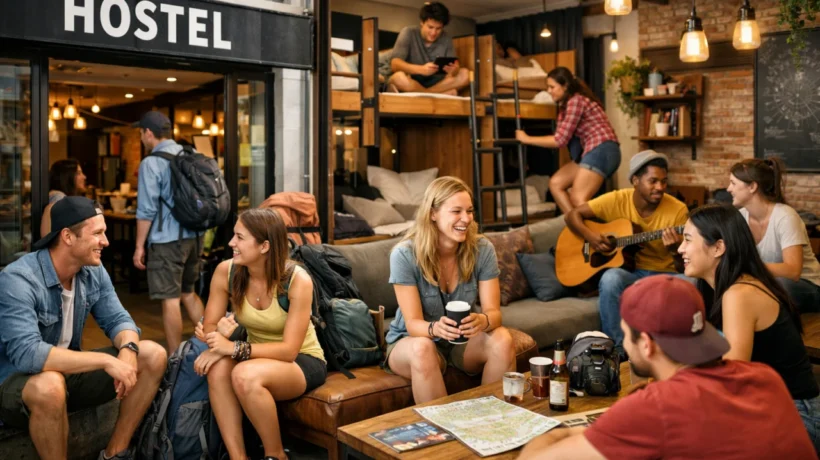 Moderni hostel za mlade putnike s društvenom atmosferom i zajedničkim prostorima