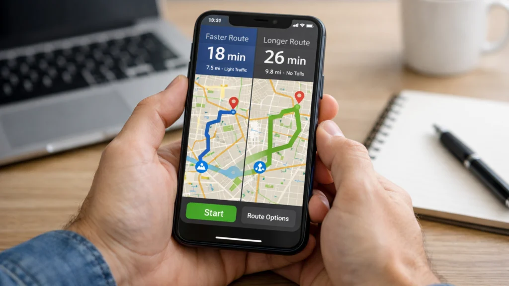 Usporedba popularnih navigacijskih aplikacija na pametnom telefonu