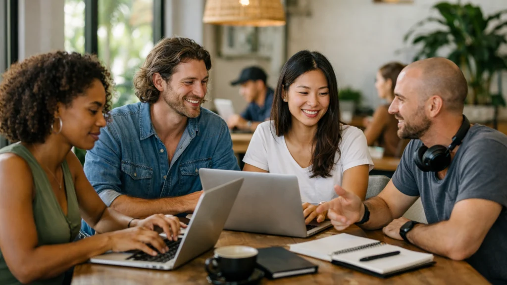 Digitalni nomadi rade u coworking prostoru u inozemstvu