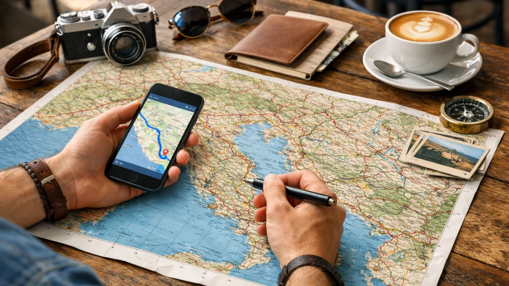 Praktično planiranje rute za putovanje kroz više zemalja