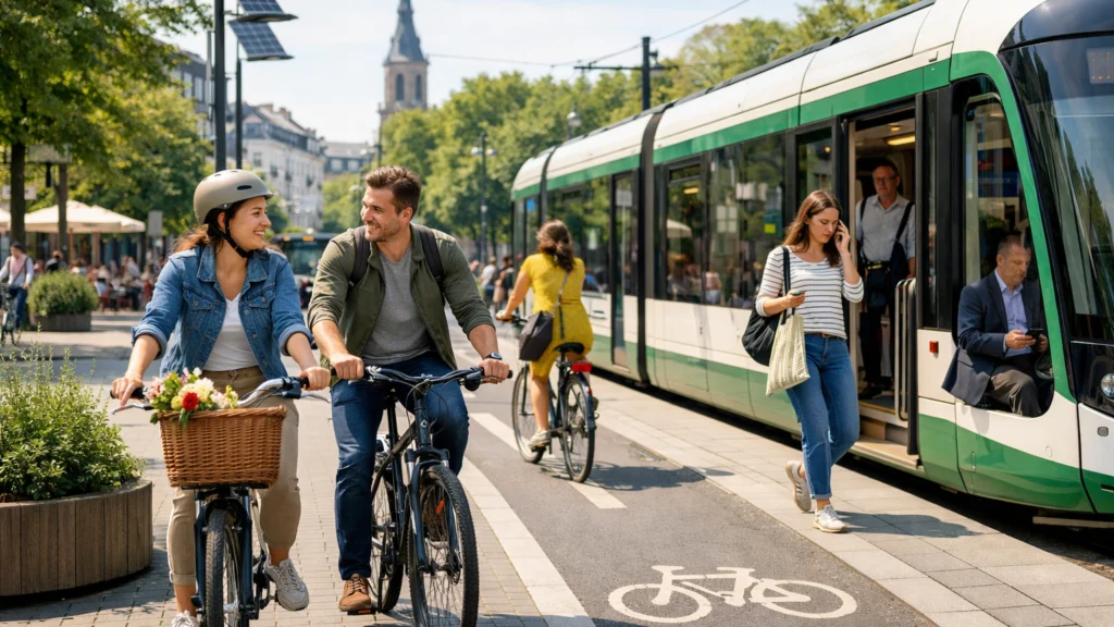 Održivo city break putovanje uz bicikle i javni prijevoz