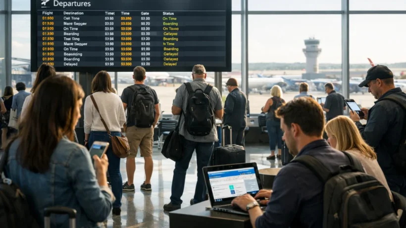 Putnici u zračnoj luci traže povoljne avionske karte uz fleksibilne datume