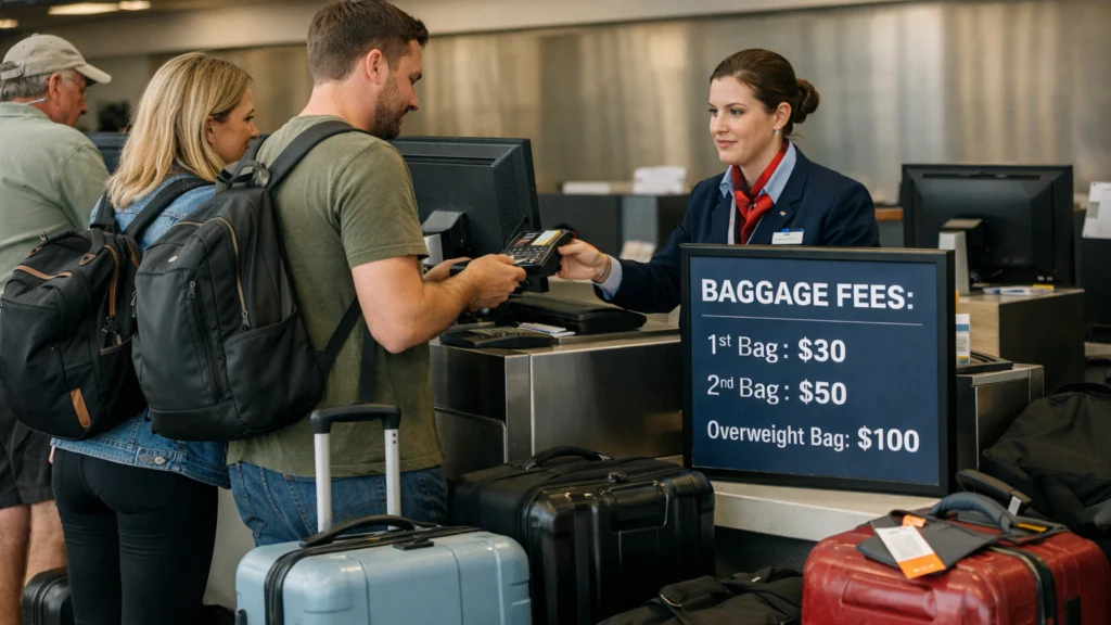 Putnici na aerodromskom check-inu plaćaju dodatnu prtljagu prije leta