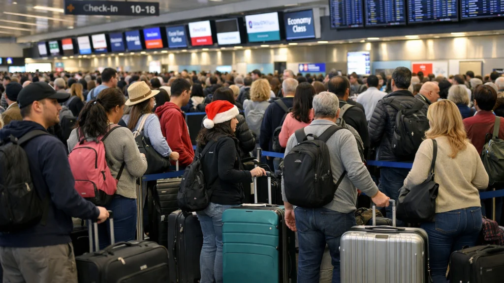 Blagdanske gužve na aerodromu i dugi redovi za prijavu putnika
