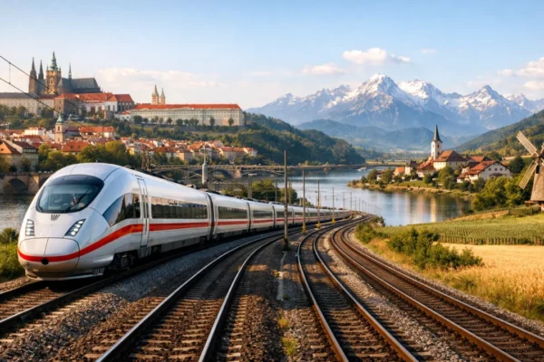 Putovanje Europom vlakom uz Europa Pass kartu kroz raznolike europske krajolike