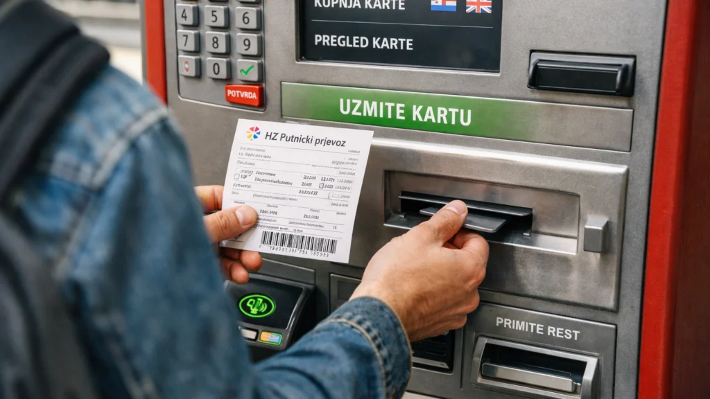 Kupnja karte za vlak u Hrvatskoj prikazuje cijene i statistiku putovanja