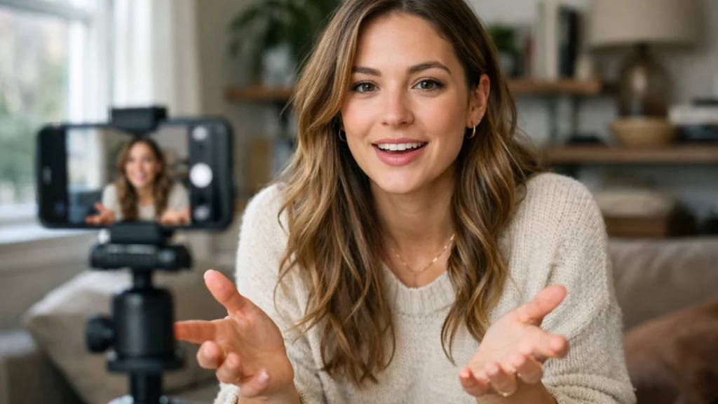 Influencer koji autentično komunicira s publikom putem videa