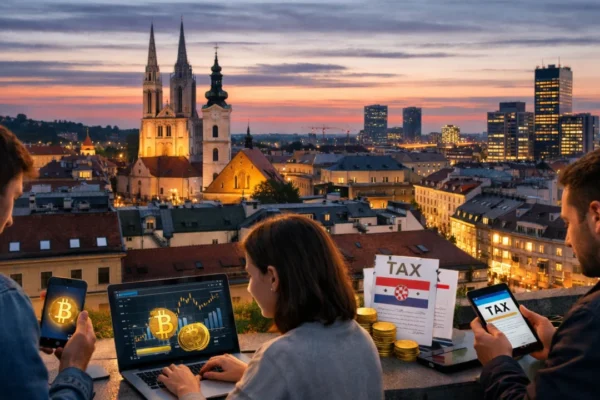 Kriptovalute i porezni sustav Hrvatske prikazani kroz financijsku i urbanu atmosferu Zagreba