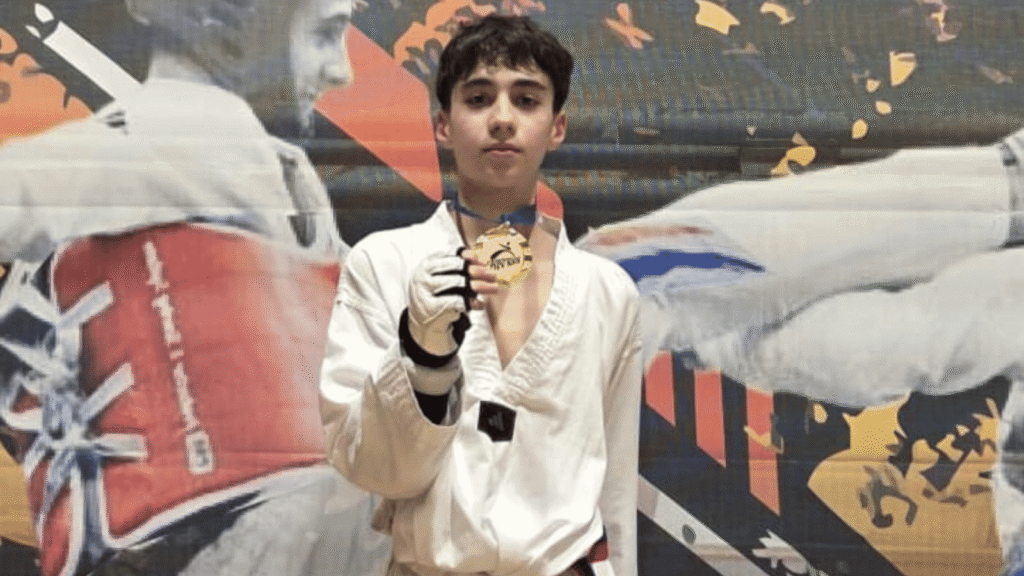 Marko Musap sa zlatnom medaljom u kadetskoj A klasi na turniru Knin Open