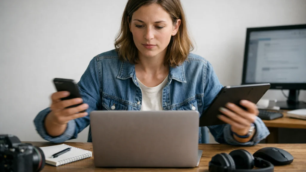 Stalno prebacivanje fokusa između digitalnih uređaja kod mladih