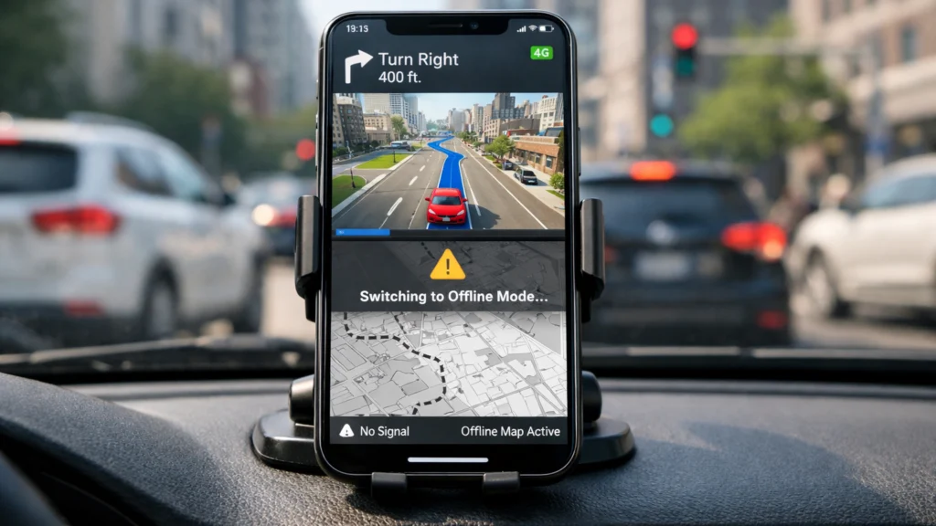 Pametna navigacija s automatskim prebacivanjem između online i offline načina