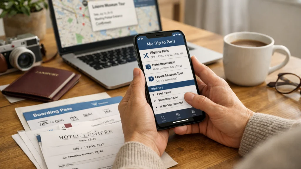 Digitalno planiranje putovanja pomoću mobilnih aplikacija kod kuće