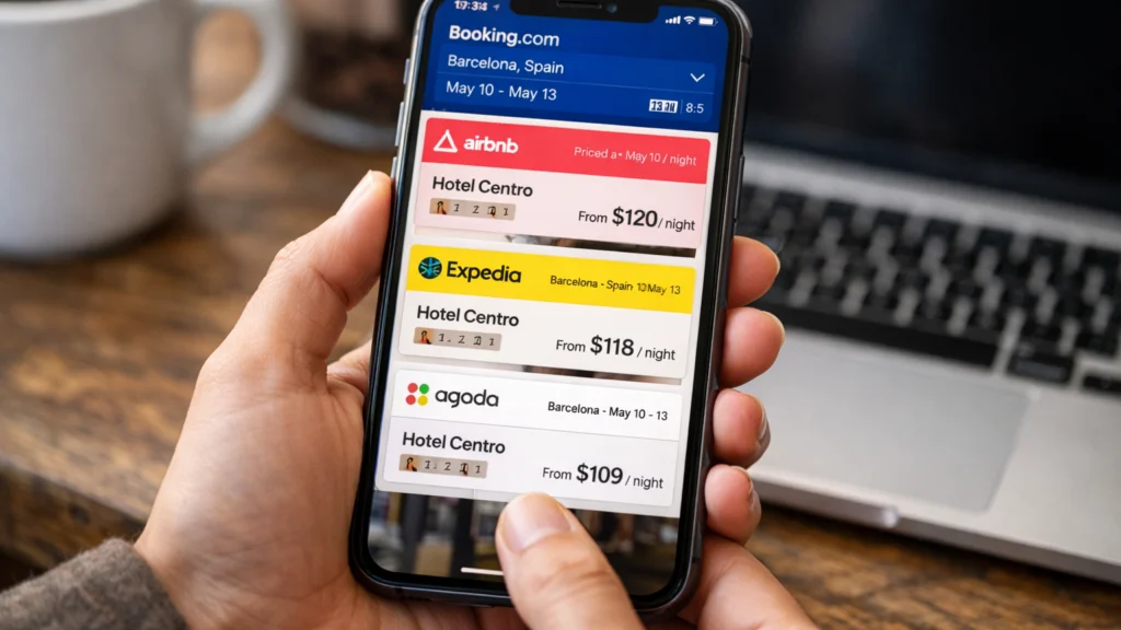 Usporedba cijena smještaja putem mobilnih aplikacija