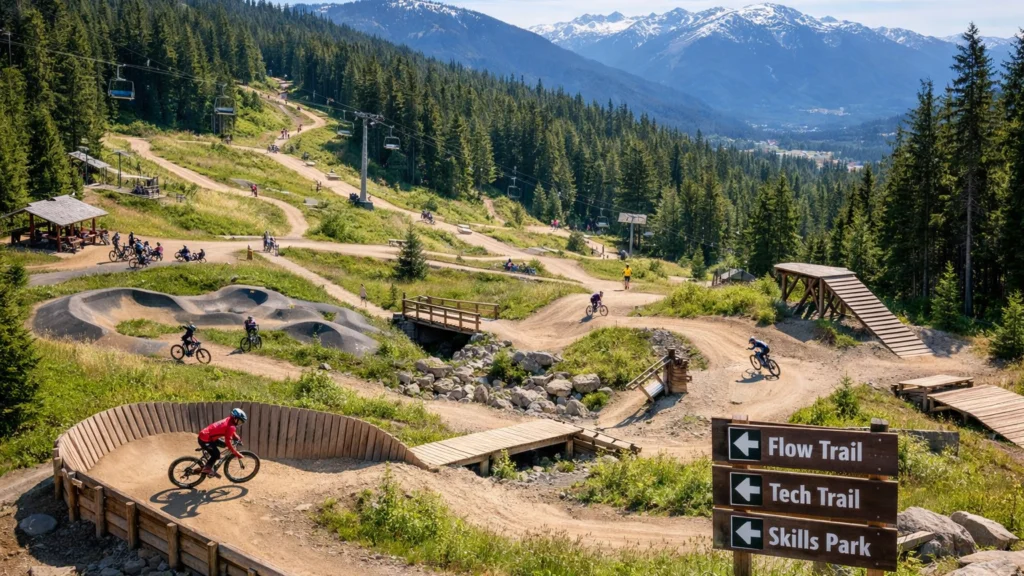 Uređeni MTB park s više staza i aktivnim vozačima