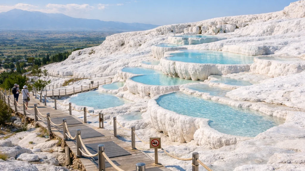 Pamukkale u Turskoj s ograničenim brojem posjetitelja radi očuvanja prirode