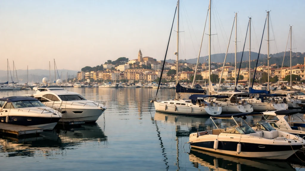 Moderna marina s brodovima pokazuje rast interesa za nautički turizam