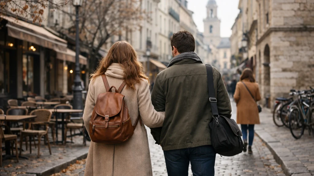 Putnici istražuju europski grad početkom zime bez turističkih gužvi