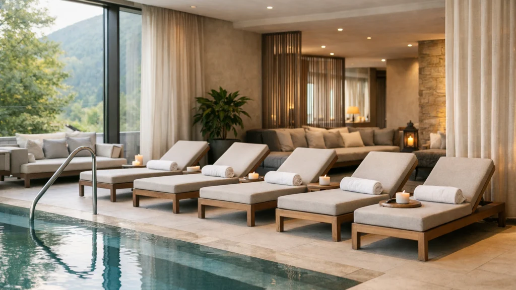 Moderna europska spa zona za wellness vikend putovanja