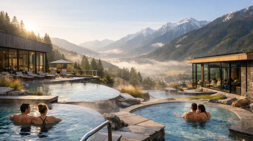 Luksuzna europska wellness destinacija s termalnim bazenima u planinama