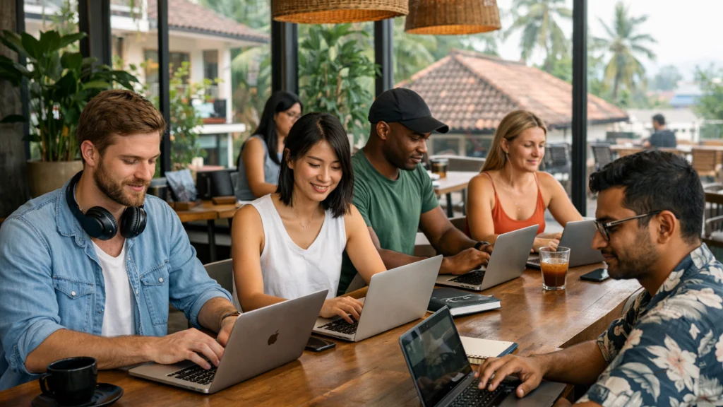Digitalni nomadi rade u coworking prostoru u Aziji