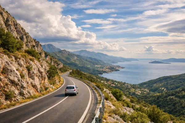 Panoramska cesta za road trip Balkanom s planinama i morem