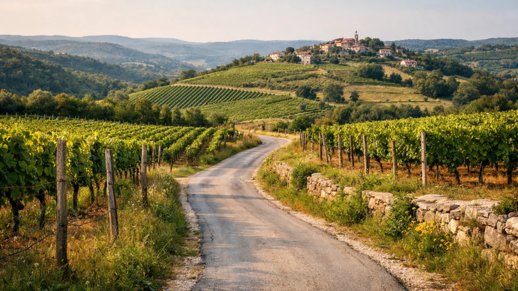 Vinska cesta u Istri kao popularna ruta za road trip