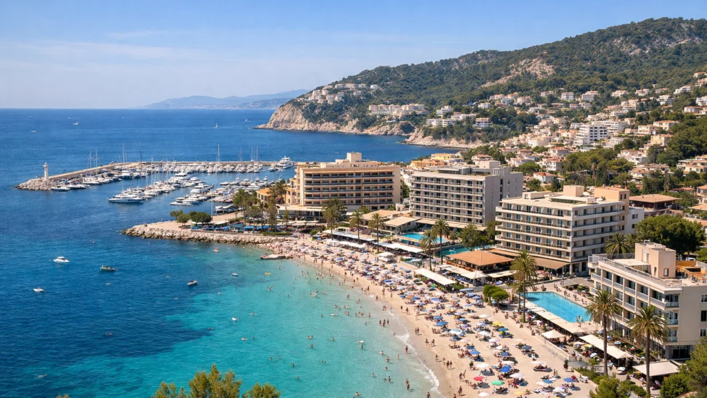 Obalna destinacija u Europi s razvijenim plažnim turizmom