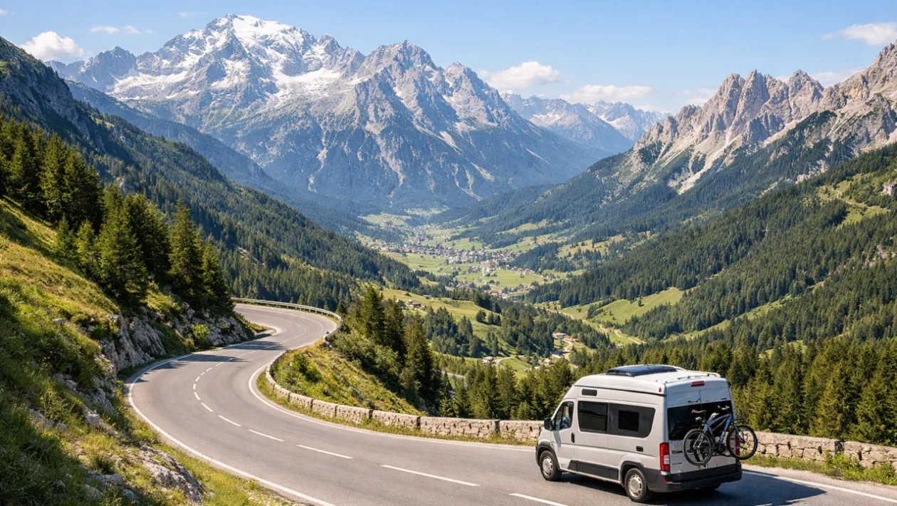 Kamper na panoramskoj ruti kroz europske planine
