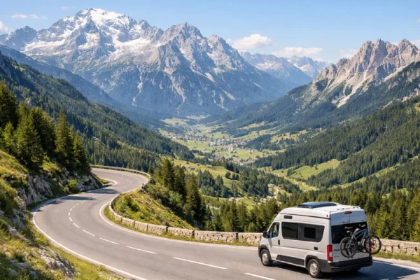 Kamper na panoramskoj ruti kroz europske planine