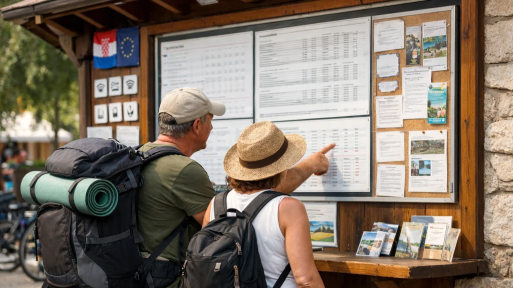 Recepcija kampa u Hrvatskoj i informiranje gostiju o cijenama