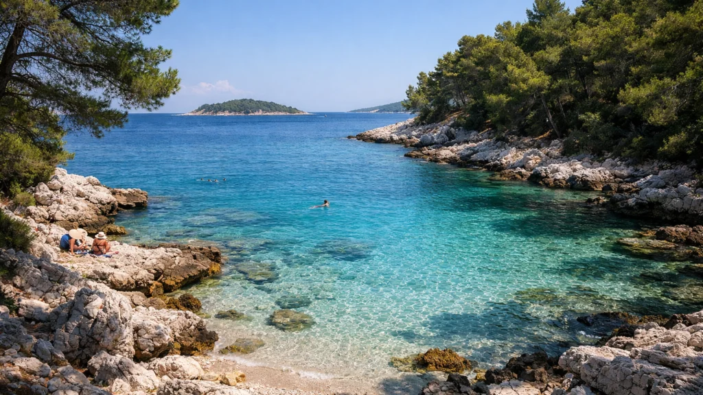 Manje razvijeni hrvatski otoci s mirnim plažama i čistim morem