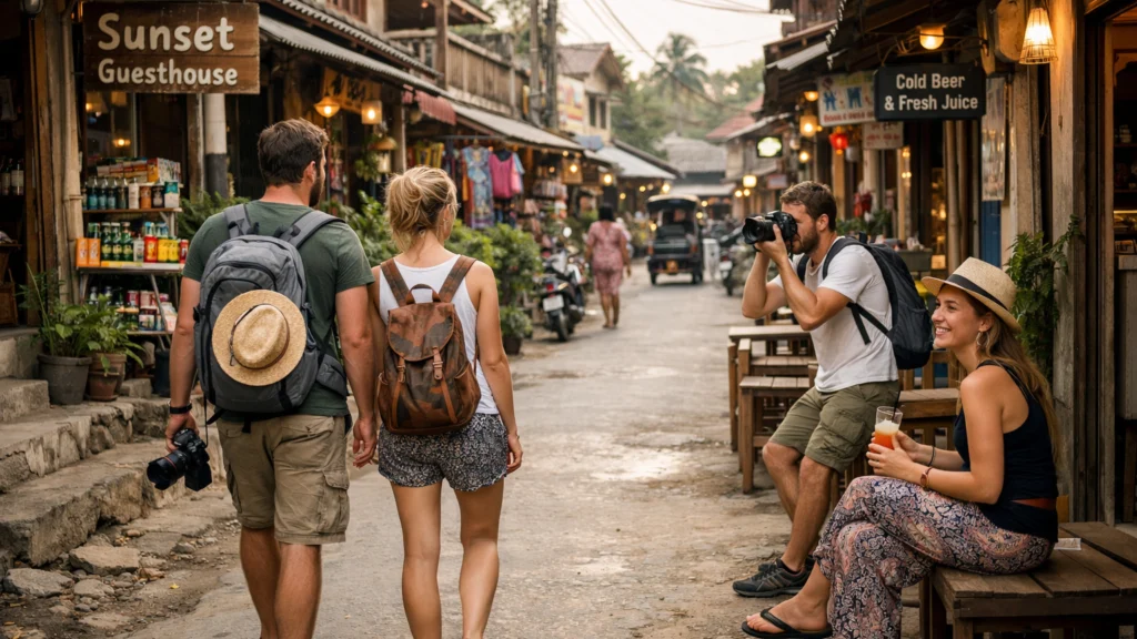 Povoljna turistička destinacija s lokalnim smještajem i putnicima