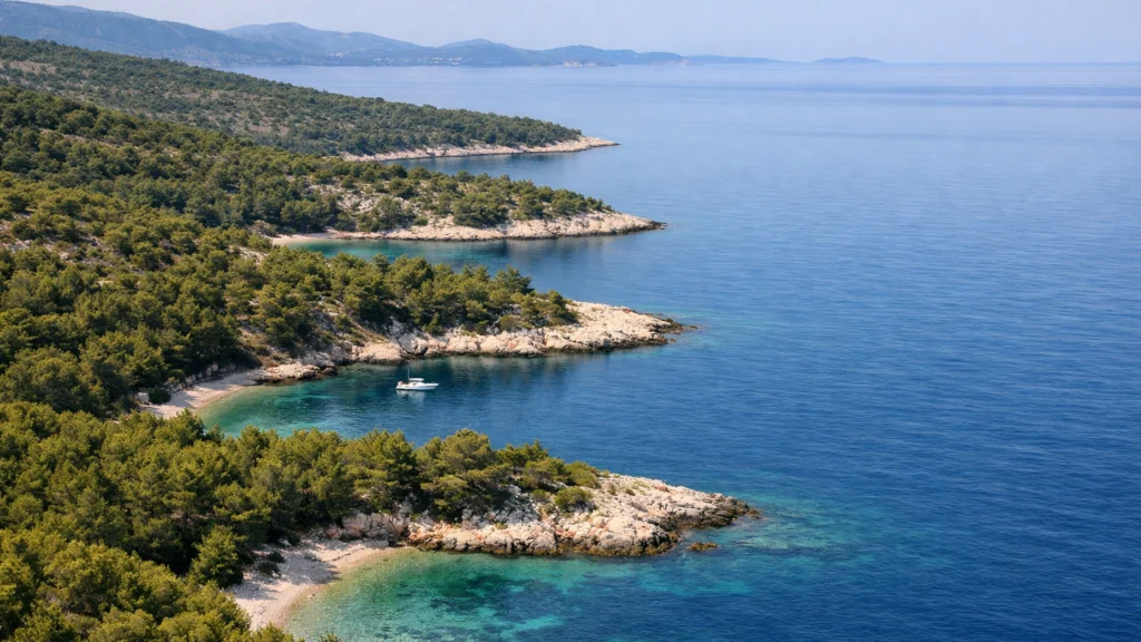 Razvedena hrvatska obala s mirnim uvalama i bez masovnog turizma