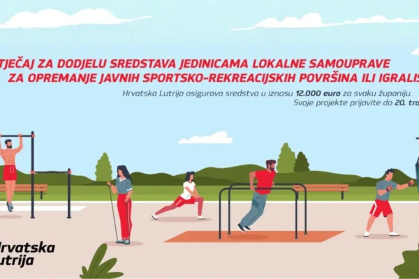 Natječaj Hrvatske Lutrije za opremanje sportskih i rekreacijskih površina u lokalnim zajednicama