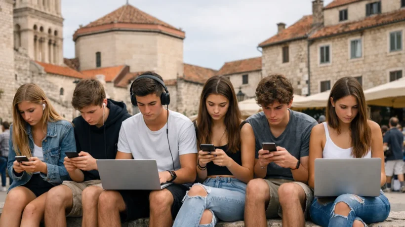 Mladi u Hrvatskoj koriste pametne telefone i internet u svakodnevnom životu, tema online privatnosti