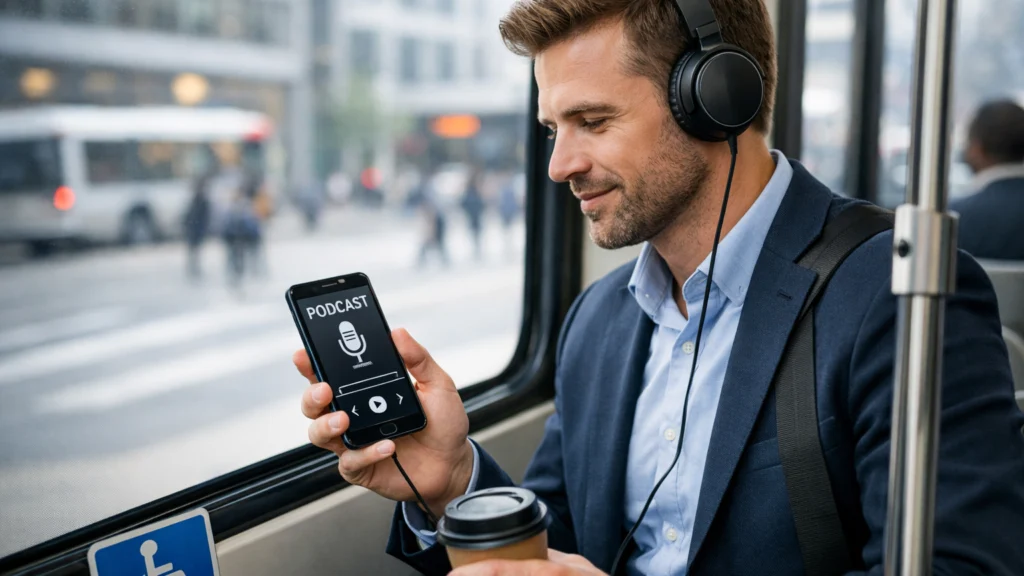 Slušanje podcasta u pokretu i u vlastitom tempu