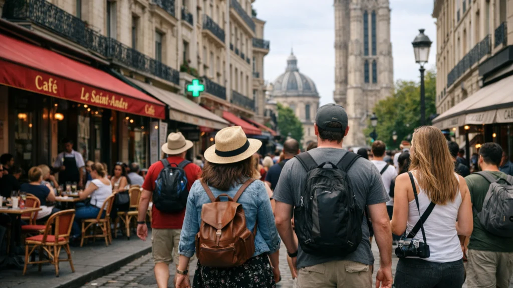 Turisti u Parizu tijekom oporavka europskog turizma