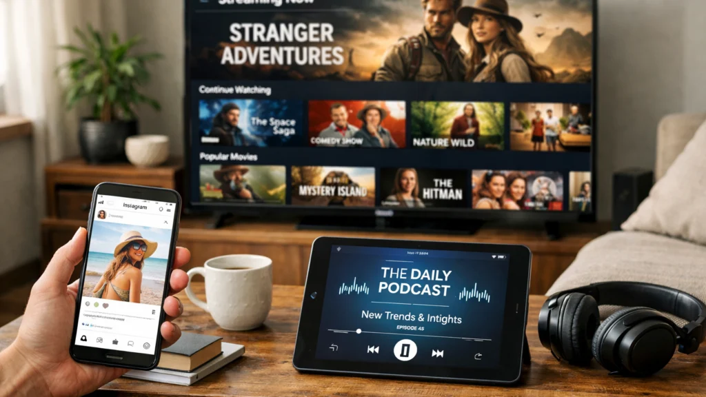 Rast digitalnih platformi poput streaminga, društvenih mreža i podcasta